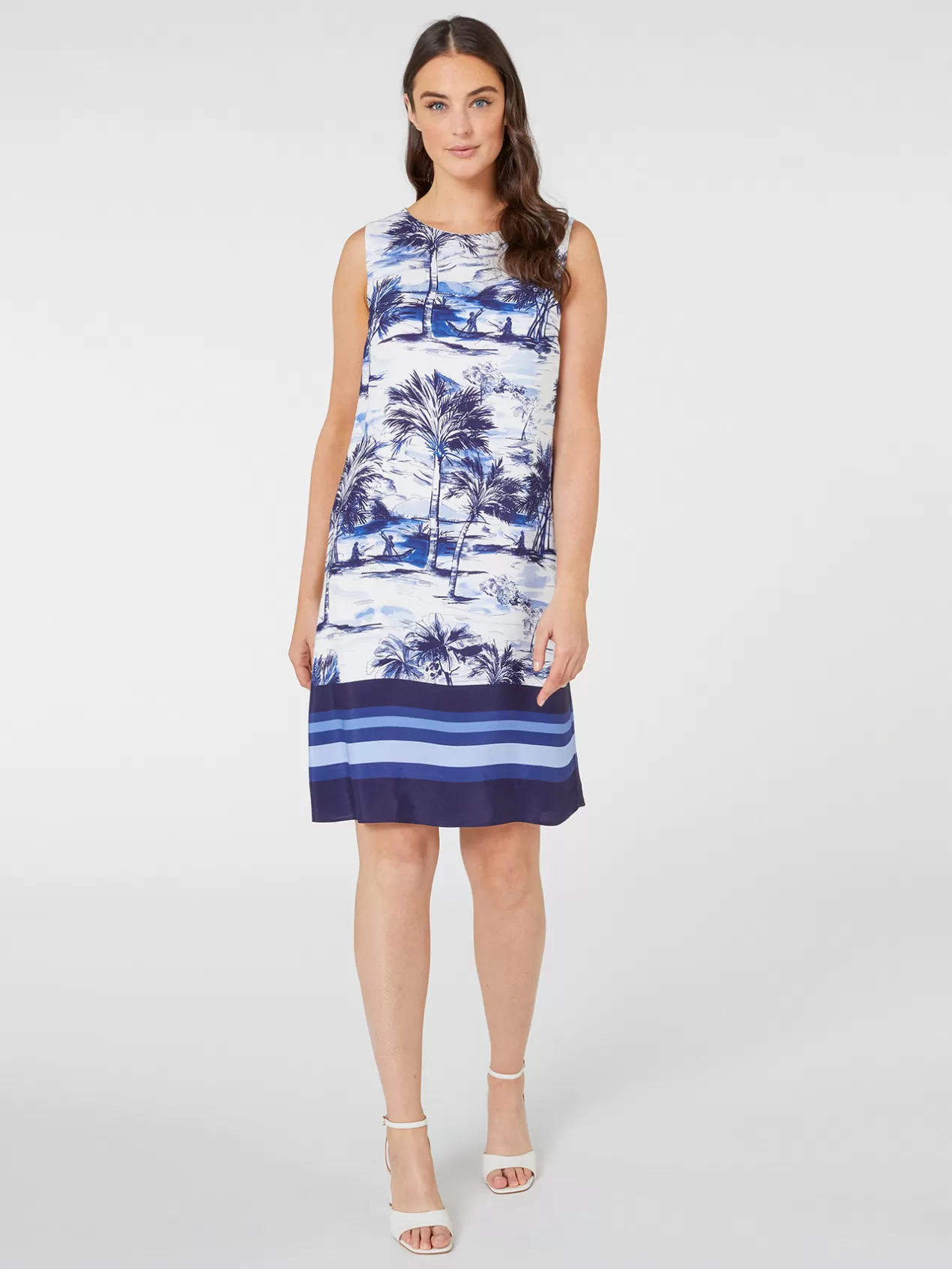 Cheap Elena Mirò Robe Imprimee Bleu