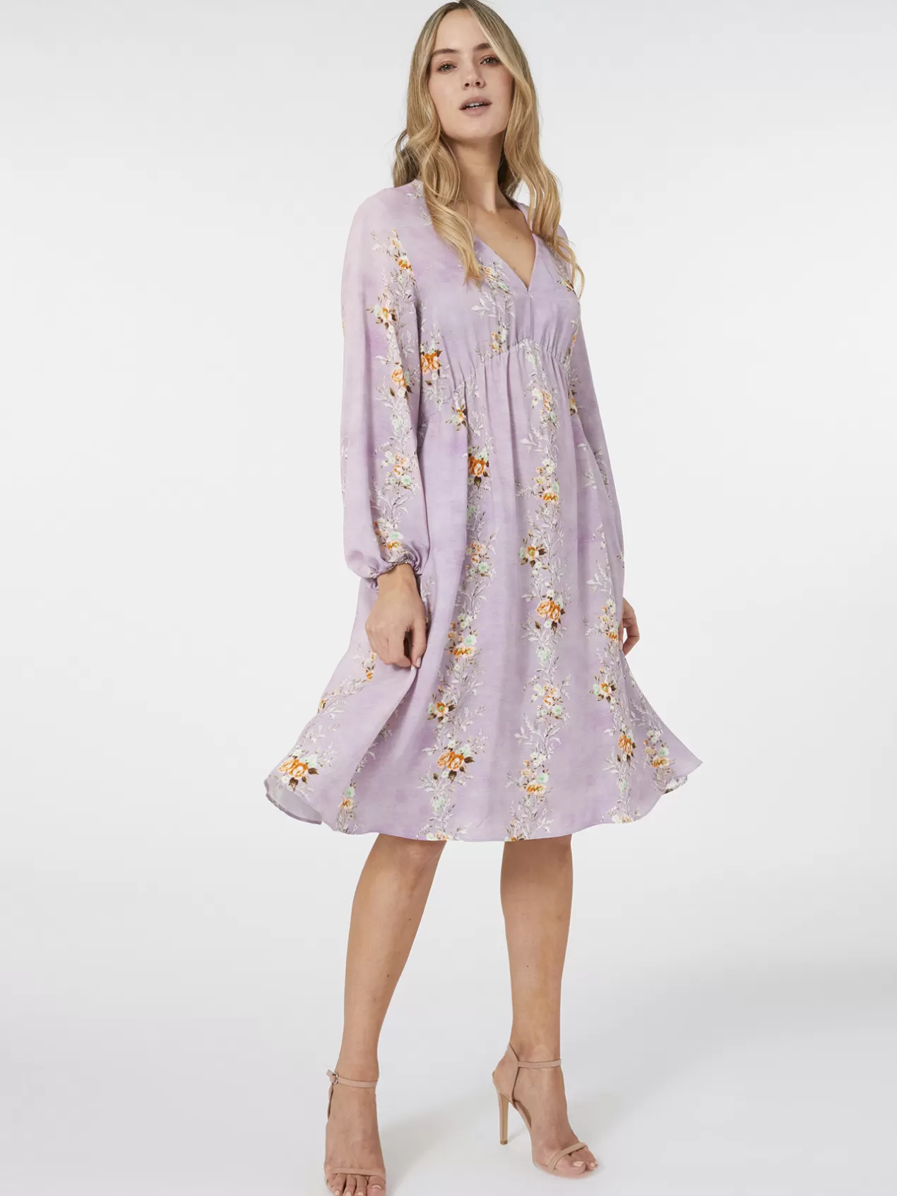 Shop Elena Mirò Robe Imprimee Violet