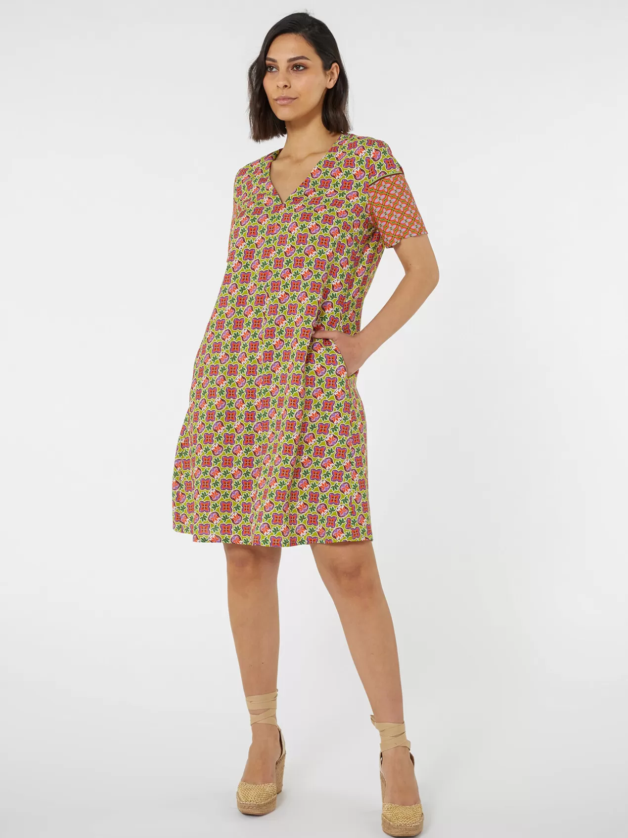Cheap Elena Mirò Robe Orange Magnolia Toni Orange Soleil