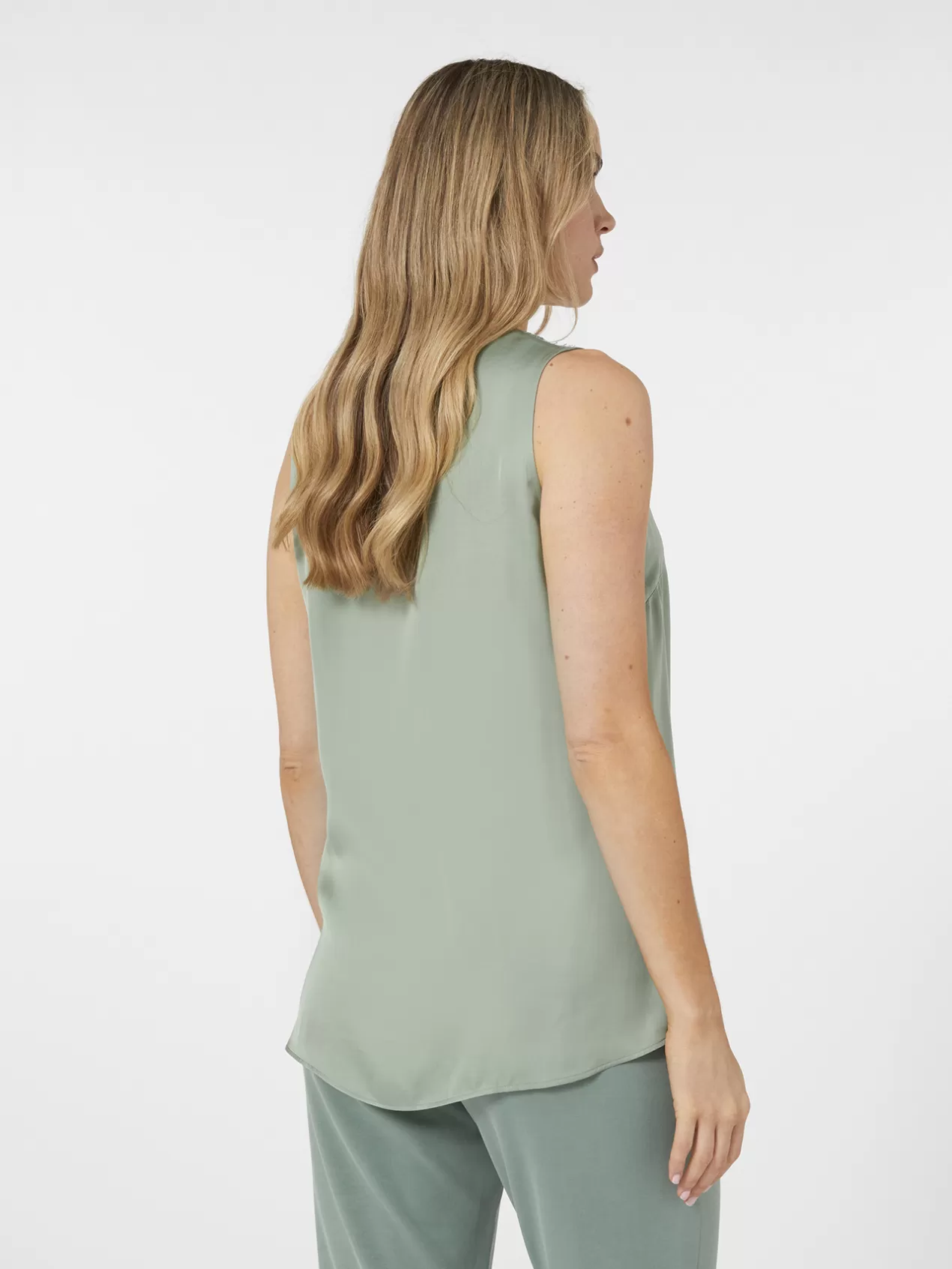 Sale Elena Mirò Top Avec Dentelle Vert