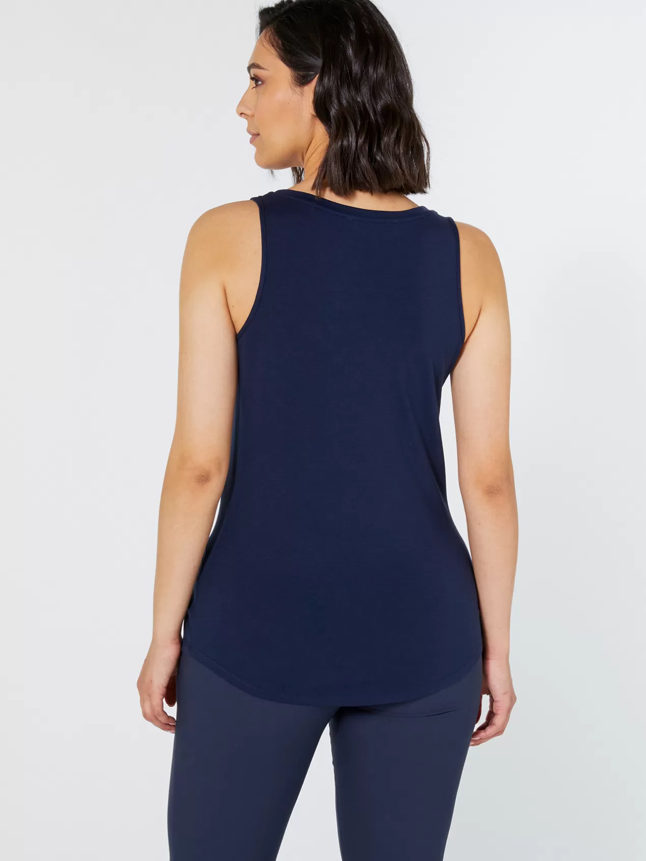 Shop Elena Mirò Top Avec Plis Sur Le Devant (Tissu Ecologique) Bleu Marine