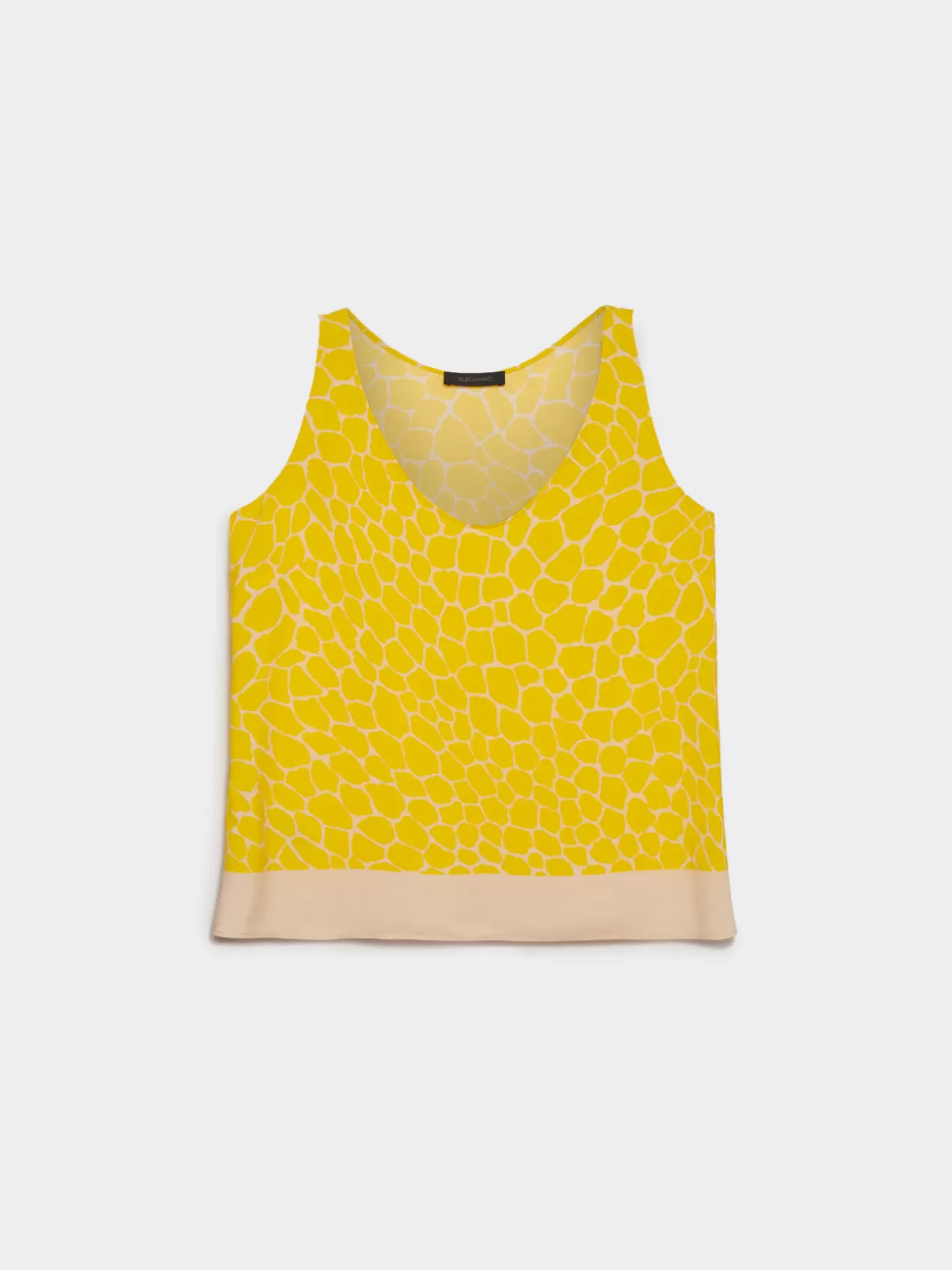 Flash Sale Elena Mirò Top Elegant Imprime Jaune