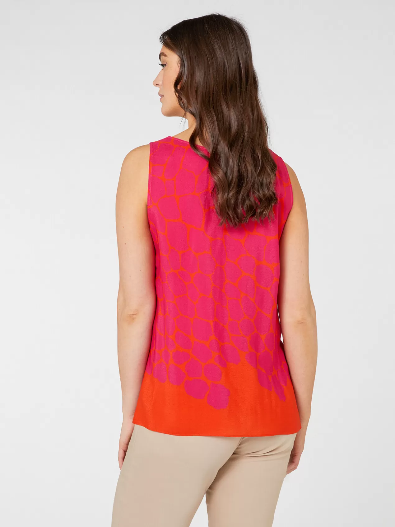 Cheap Elena Mirò Top Elegant Imprime Fuchsia