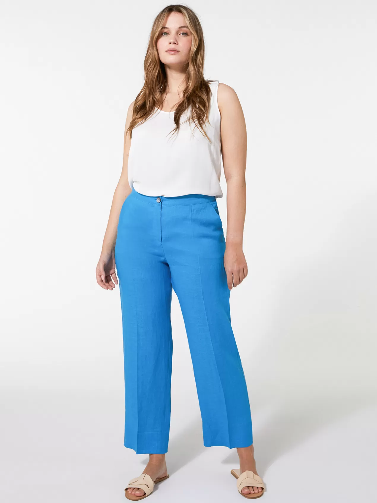 Best Sale Elena Mirò Top En Crepe De Viscose Blanc