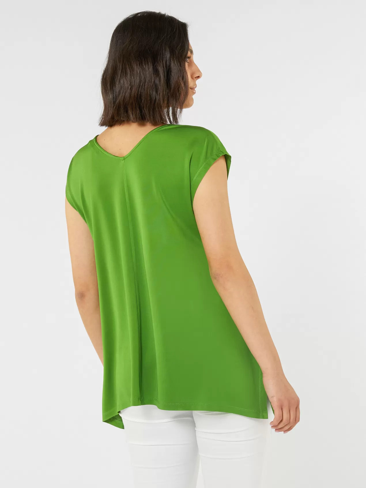 Cheap Elena Mirò T-Shirt Avec Col En V Vert