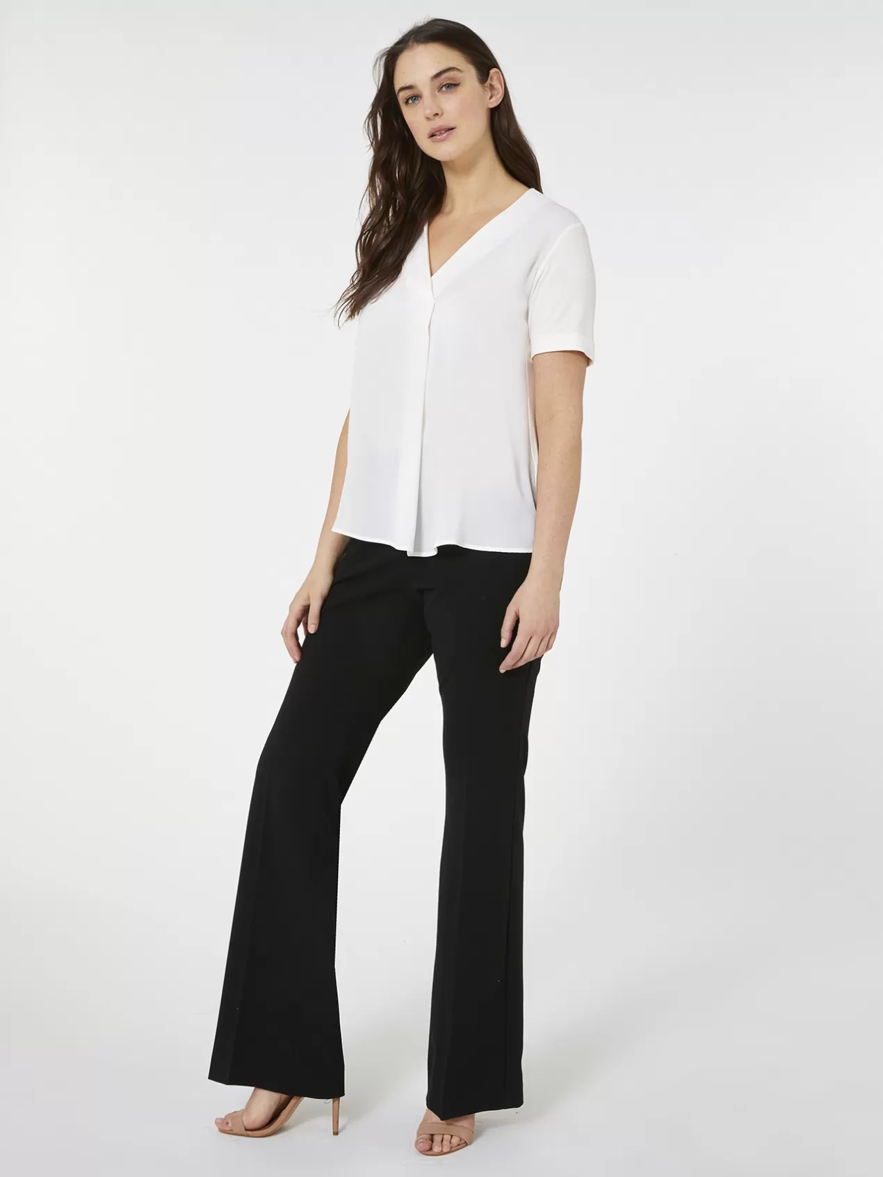 Flash Sale Elena Mirò T-Shirt Bi-Matiere Uni - Tissu Ecologique Blanc
