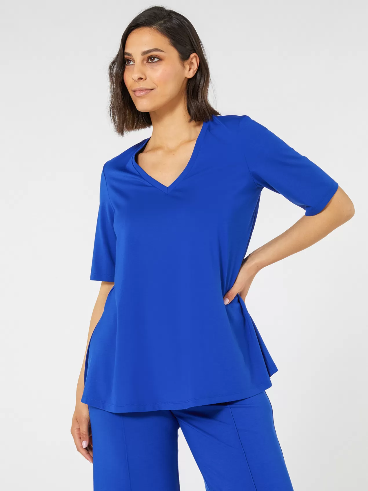Online Elena Mirò T-Shirt Bleu Bleuet