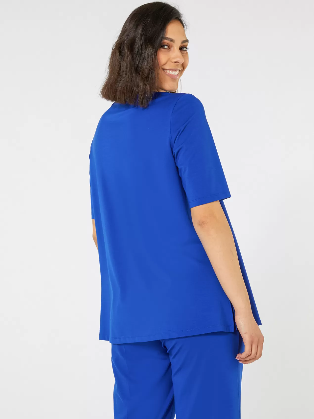 Online Elena Mirò T-Shirt Bleu Bleuet