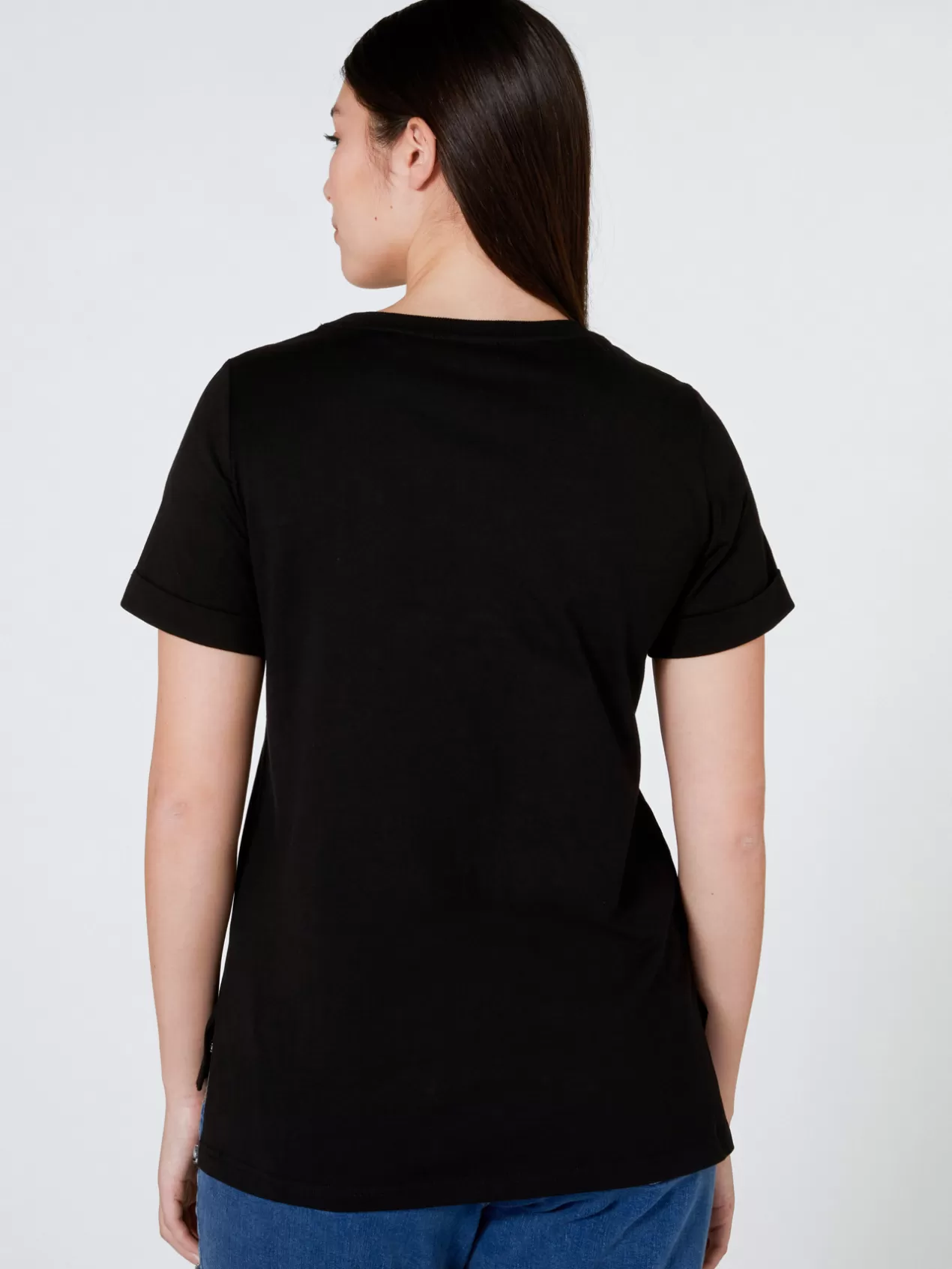 Cheap Elena Mirò T-Shirt Brode Noir