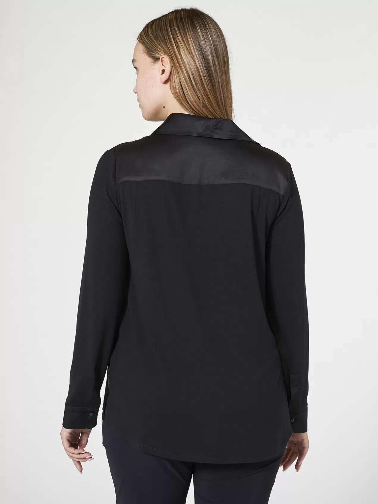 Cheap Elena Mirò T-Shirt Polo Bi-Matiere Noir