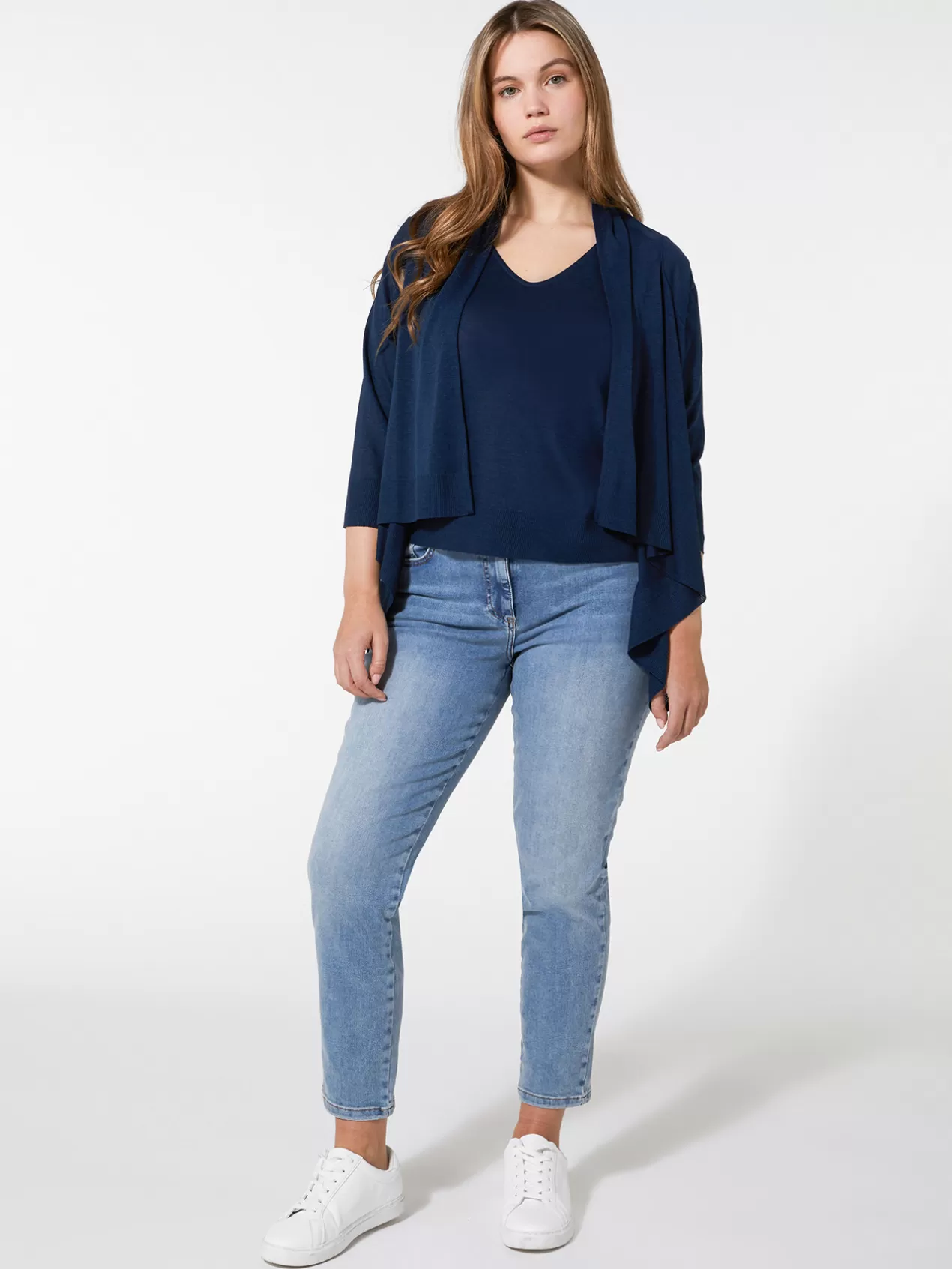 Best Elena Mirò Twin-Set En Tricot Bleu