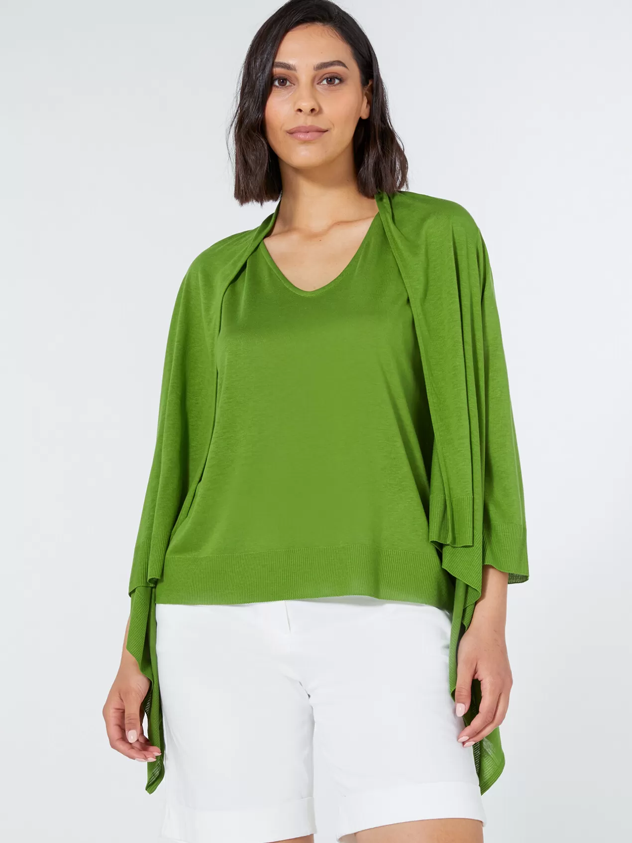 Sale Elena Mirò Twin-Set En Tricot Vert