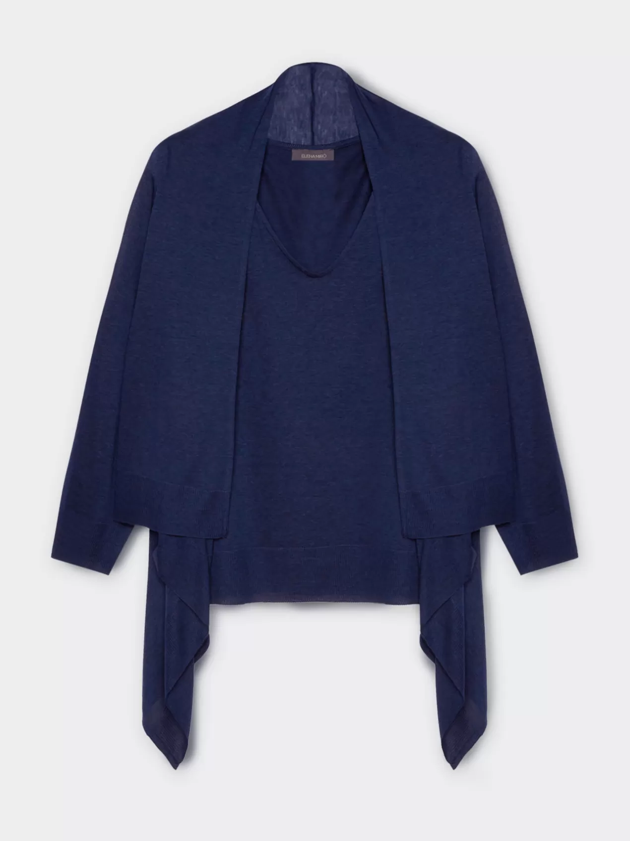 Best Elena Mirò Twin-Set En Tricot Bleu