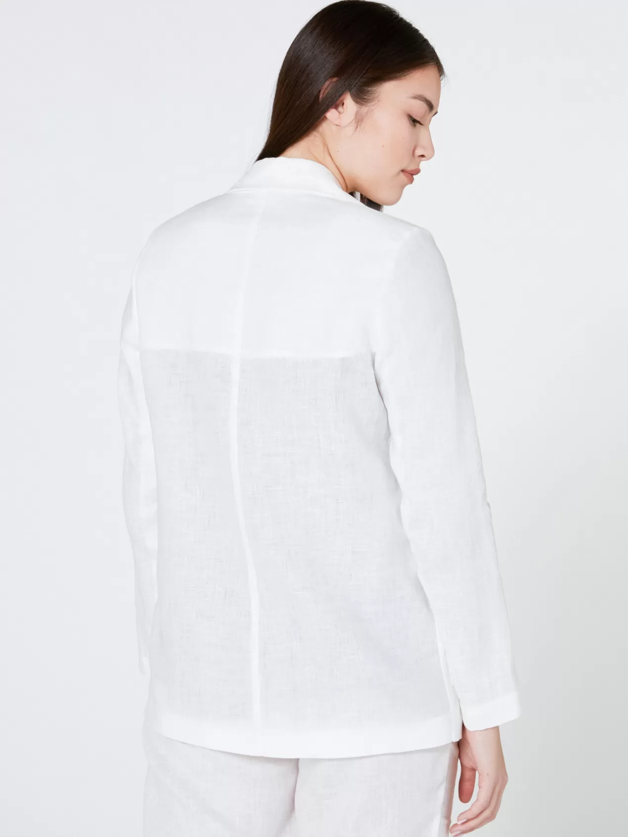 Fashion Elena Mirò Veste Blazer En Lin Blanc