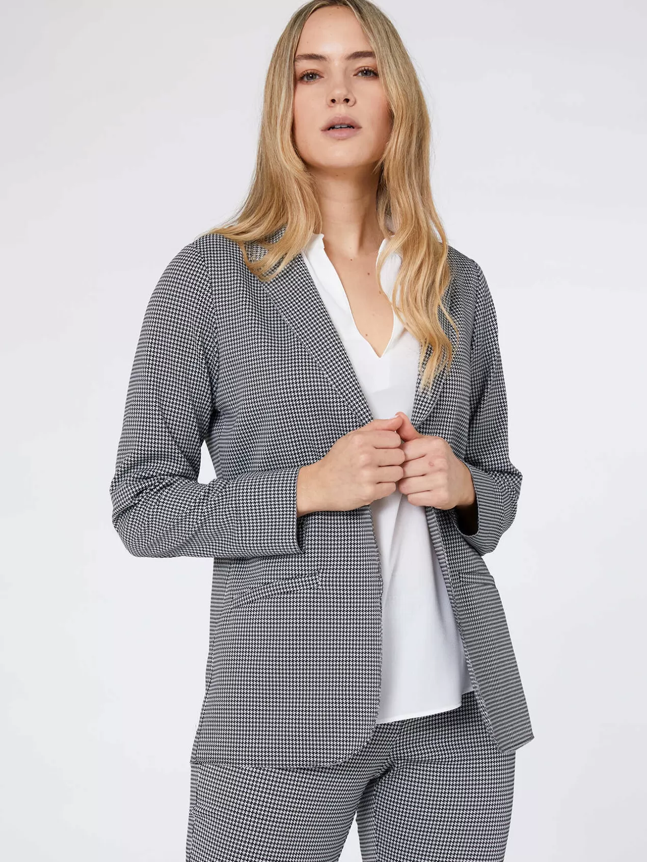 New Elena Mirò Veste Blazer Jacquard Noir
