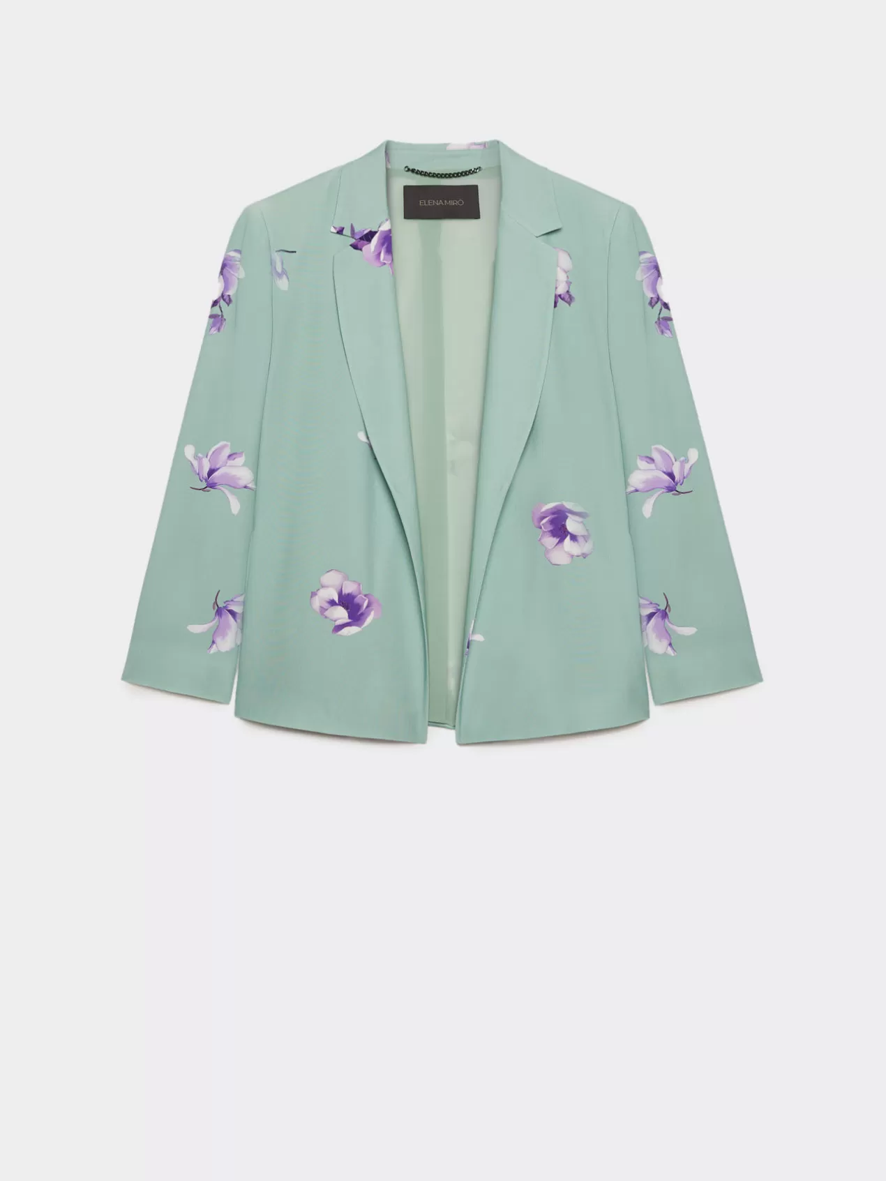 Fashion Elena Mirò Veste Fluide Imprimee Green Water
