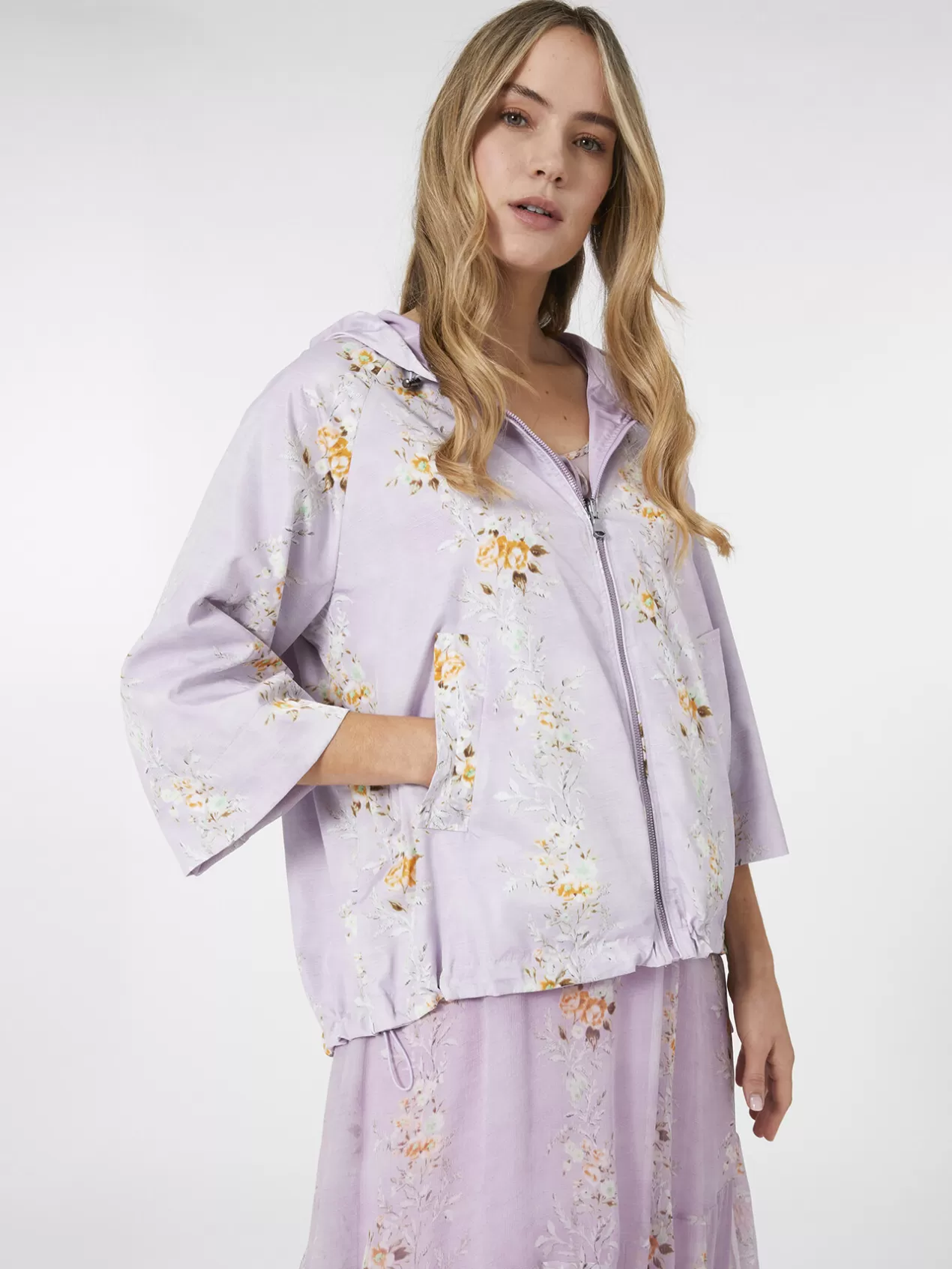 Clearance Elena Mirò Veste Reversible En Nylon Violet